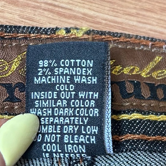 Southpole Jeans Gray Charcoal Bootcut Low Rise Embroidered Y2K - Picture 7 of 8